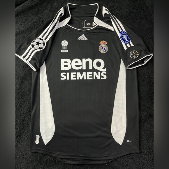 Ronaldo #9 Real Madrid Black UCL M-XL Soccer Jersey Retro - Picture 5 of 6